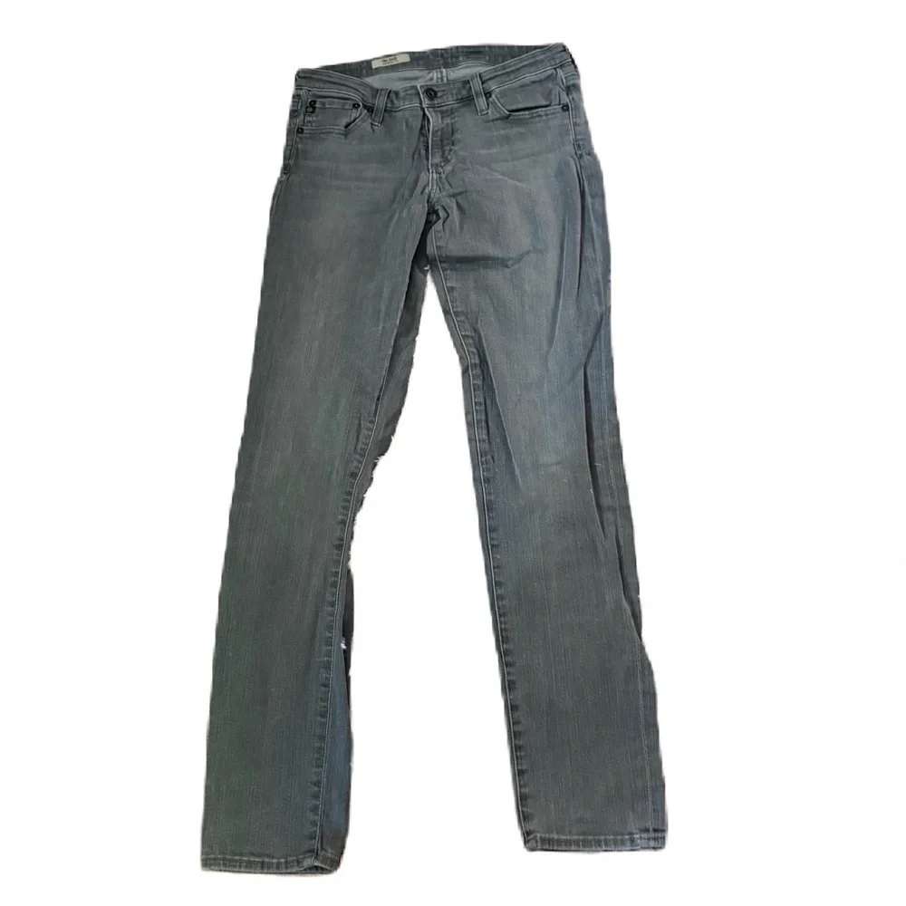 AG Adriano Goldschmied Women's Gray Jeans 28R The Stilt Cigarette Leg
